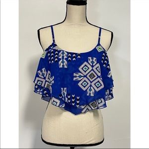 Iky Me Crop Top Blue Size M